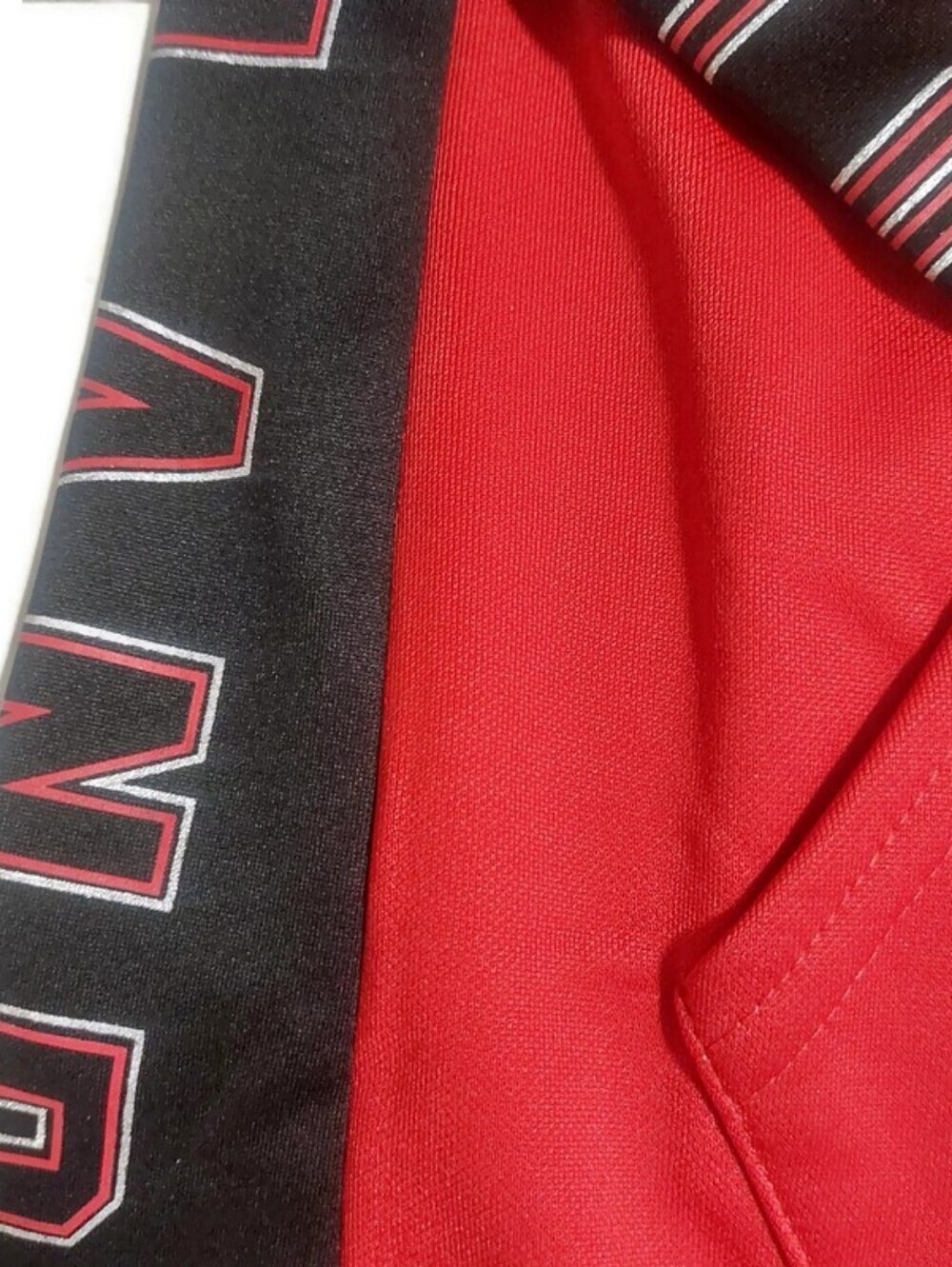 NBA Portland Trail Blazers Hands High MVP Quarter Zip Pullover Womens Size L Red - Picture 3 of 7